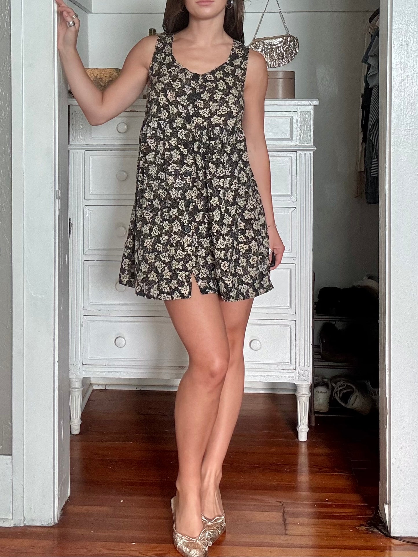 Button 90's Dress | Size S