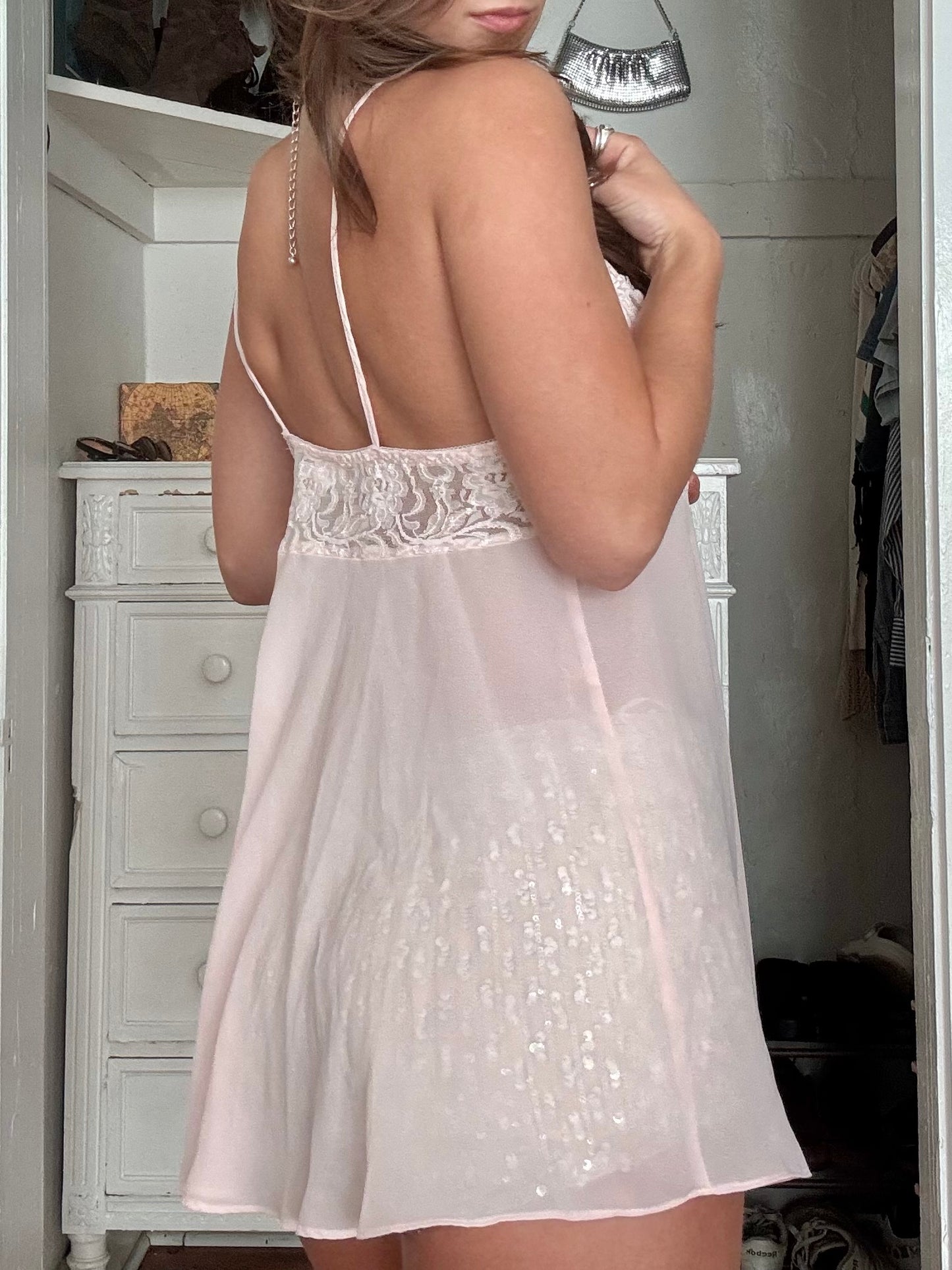 Mesh 90's Babydoll Slip | Size M
