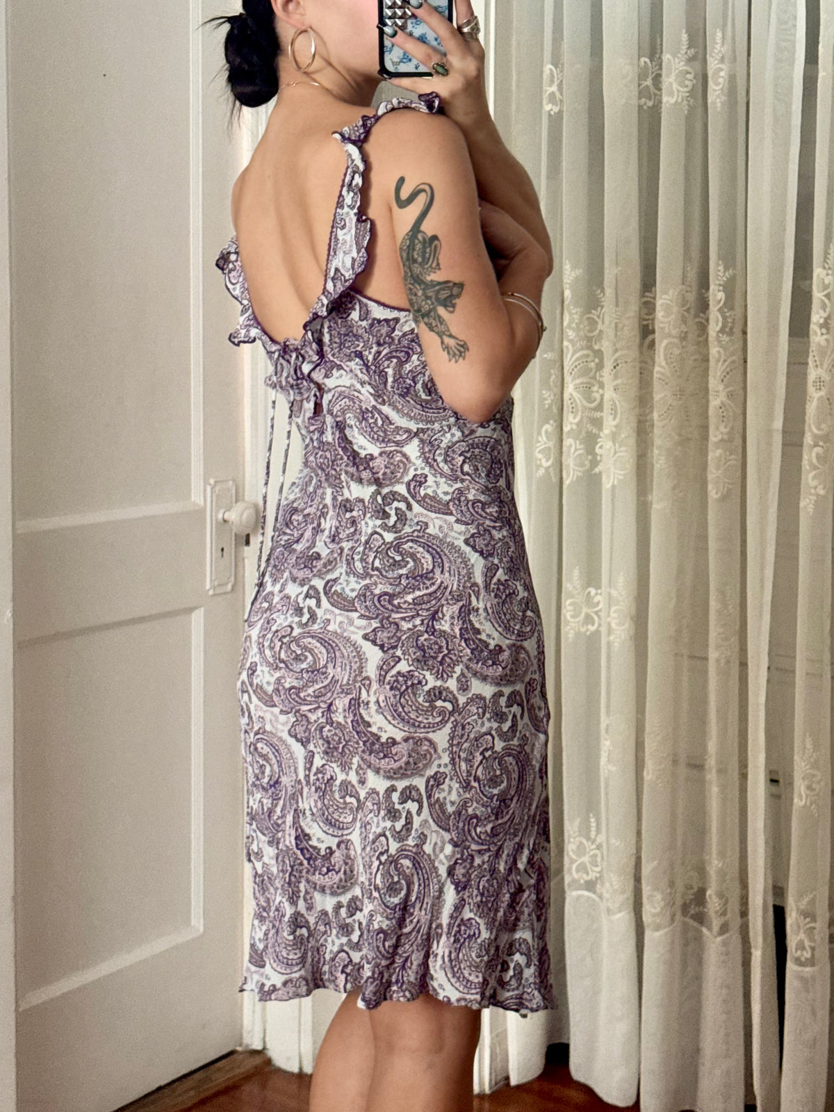 Y2K Printed Dress | Size L