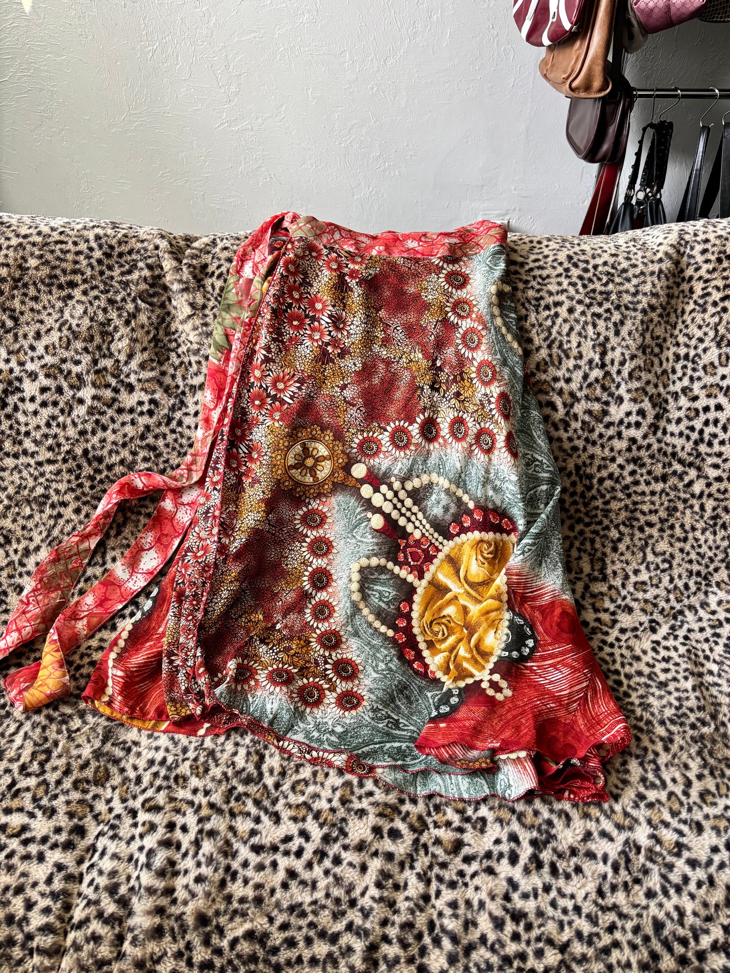 Iris 00's Reversible Wrap Skirt | OS