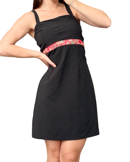 Nobo 90's Pinstripe Mini Dress | Size M/L