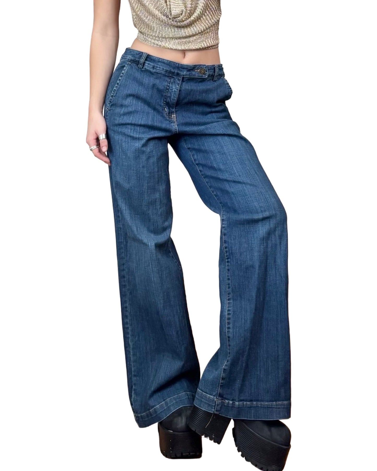 Bandolino 00's Wide Leg Denim | Size 30” Waist