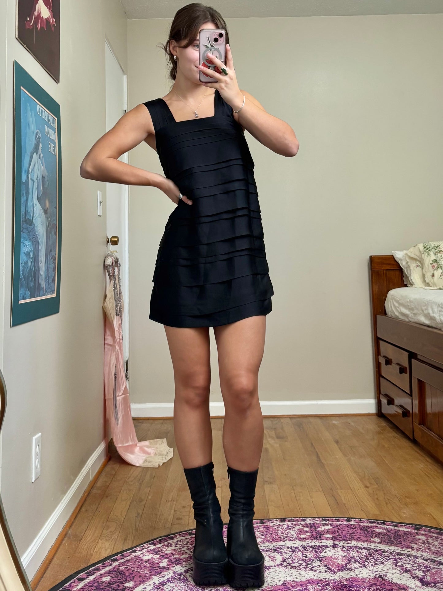 Ruffle 00's Babydoll Dress | Size XS