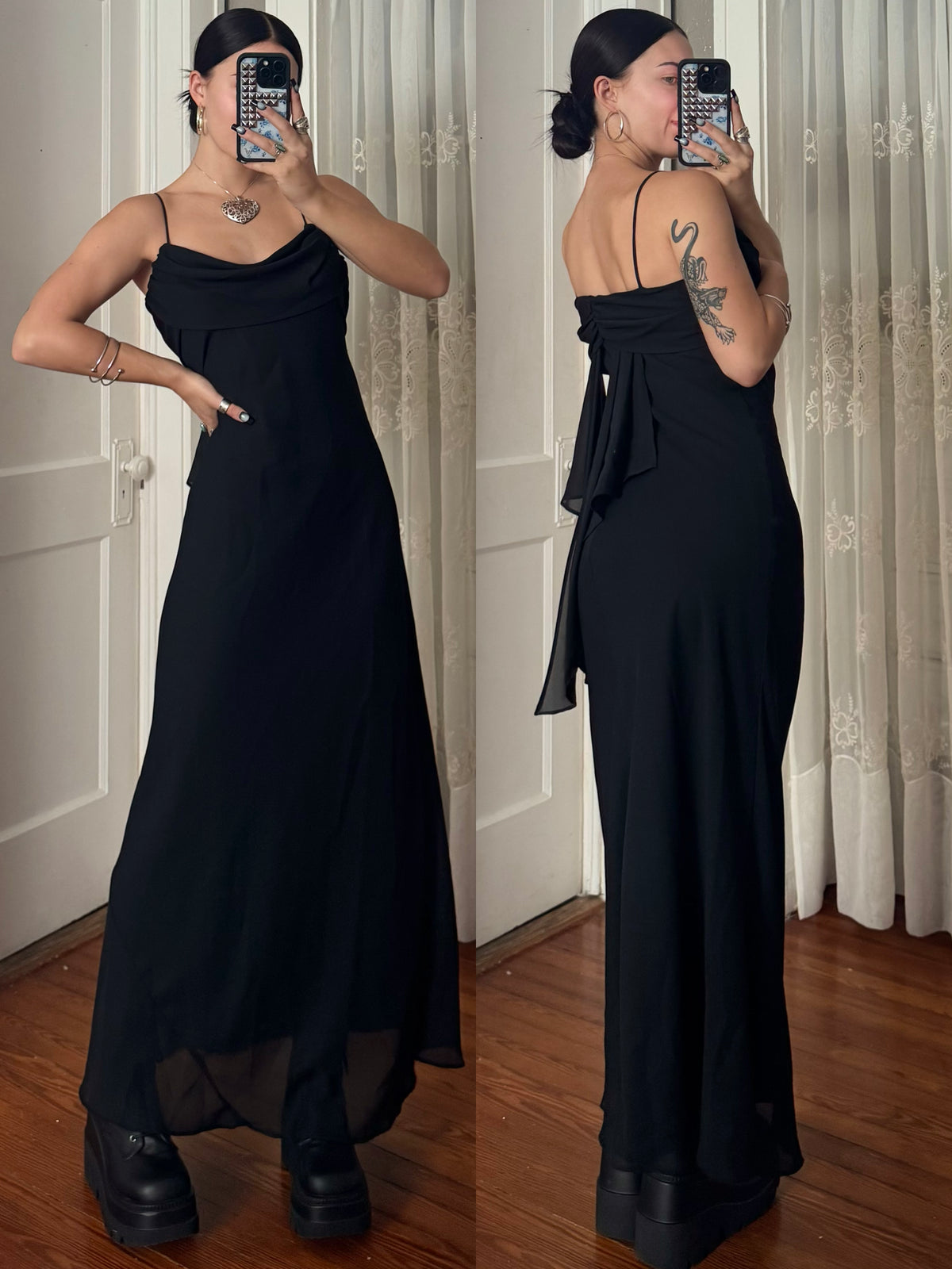 90's Mesh Gown | Size 7/8