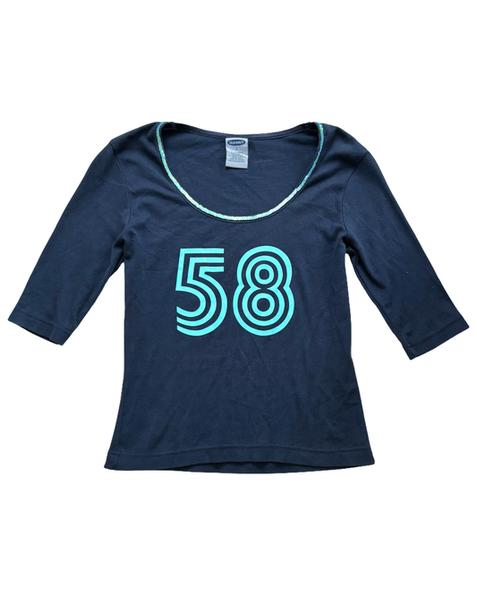 “58” 1/4 Sleeve Tee | Size S