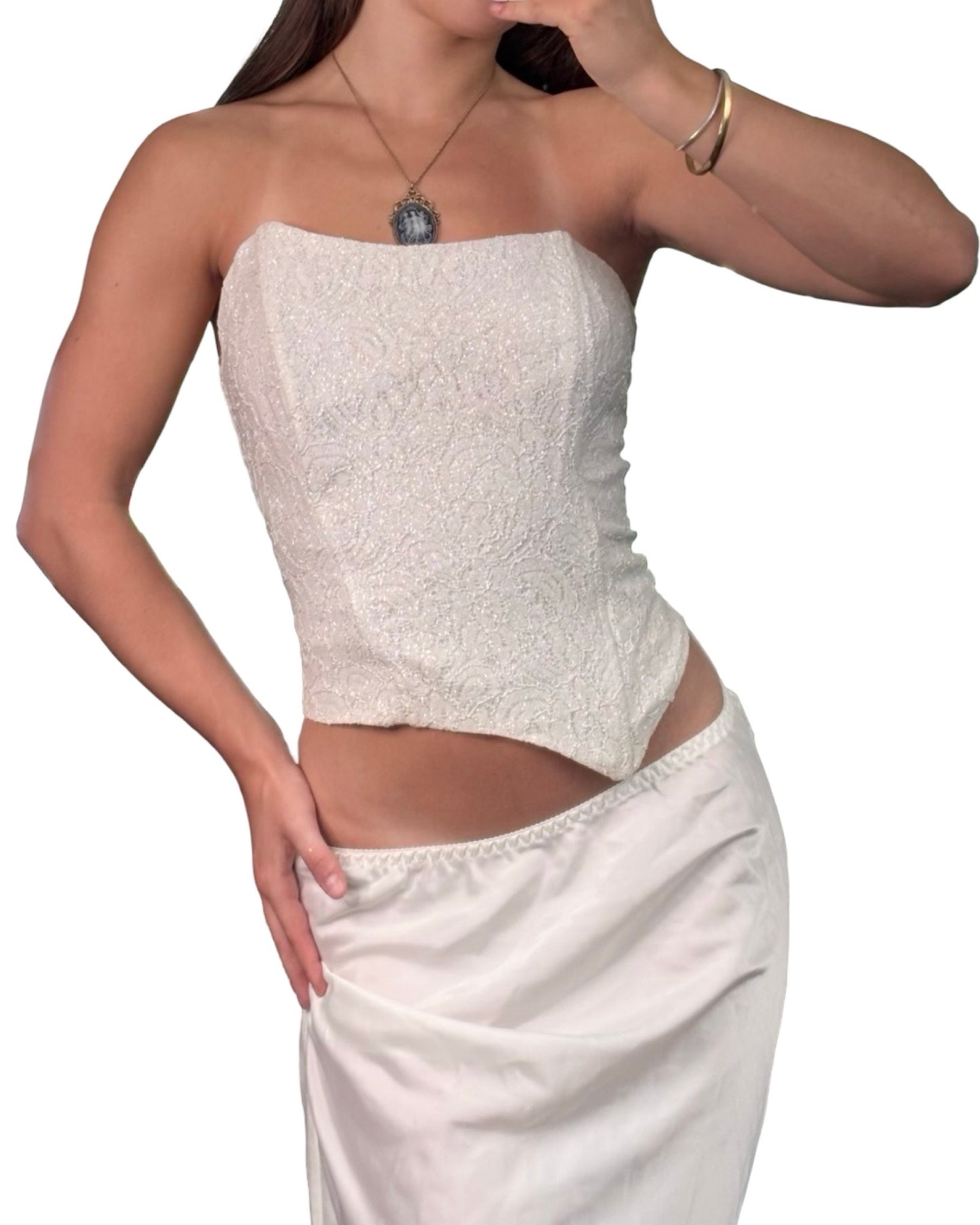 Asymmetric 90's Corset | Size S