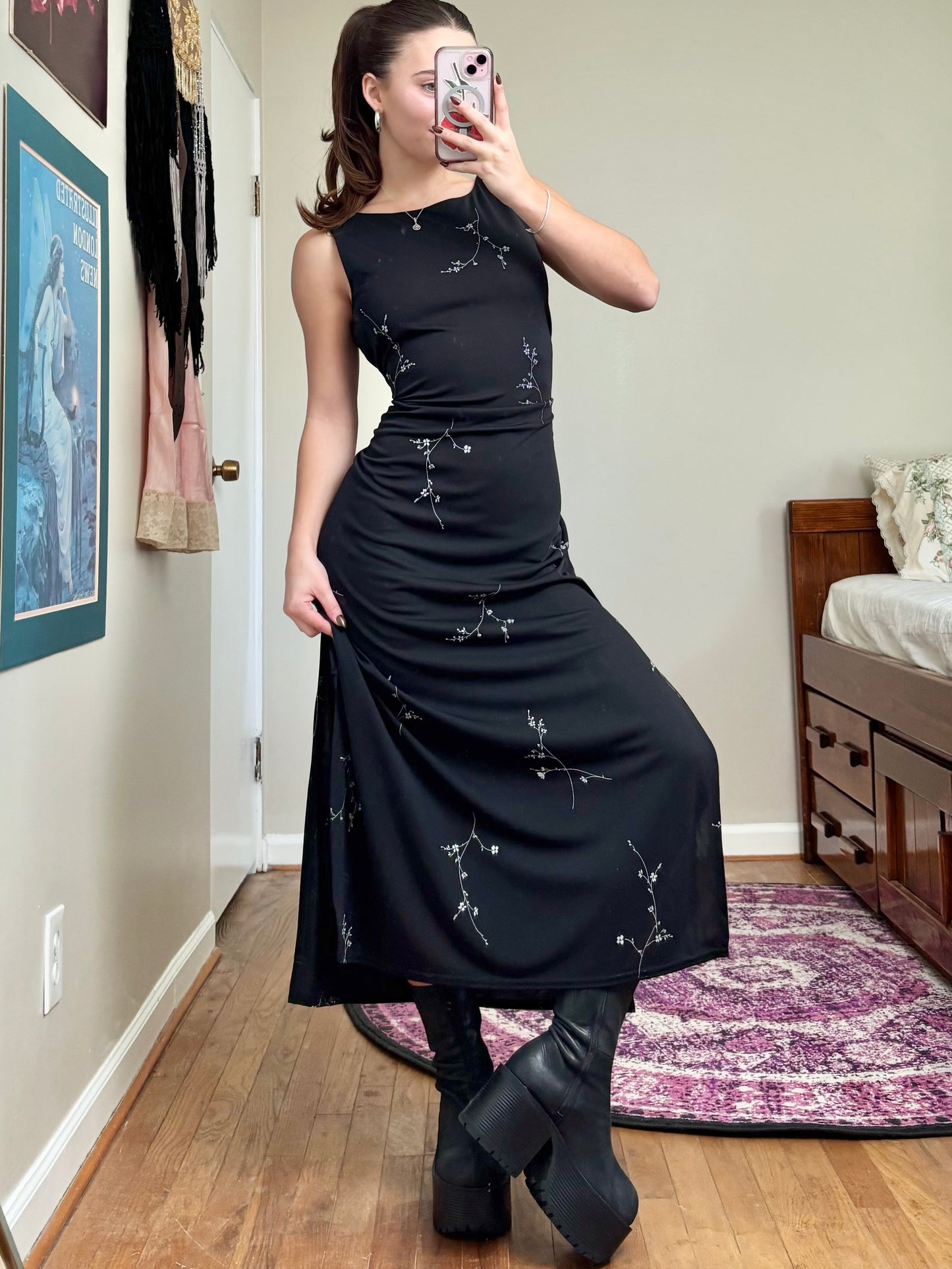 Jalate 90's Floral Dress | Size M/L