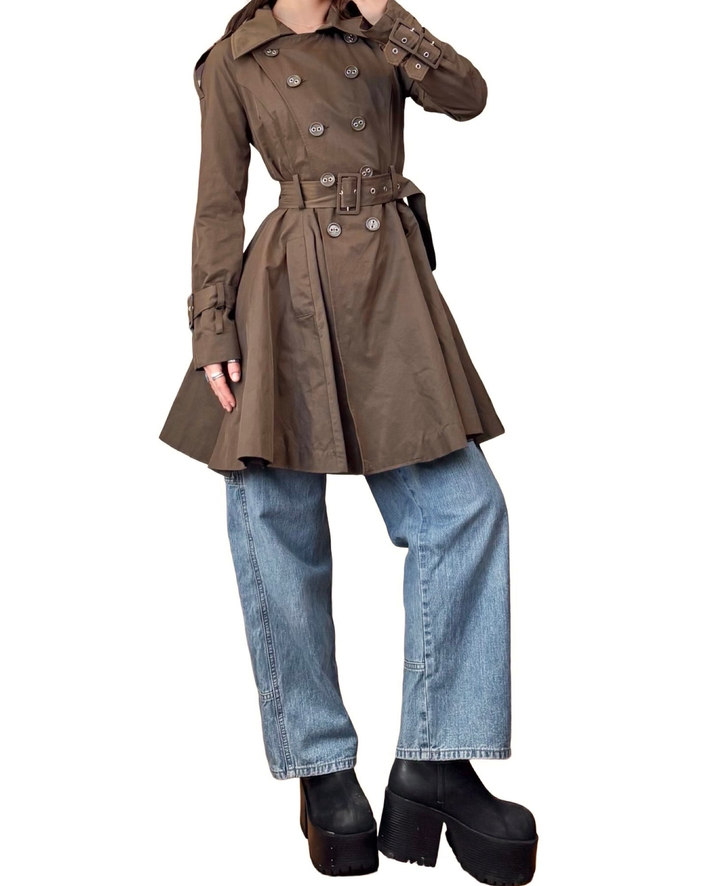 Bebe 00's Trench | Size XS