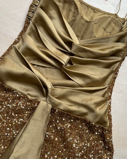 Scala Gold Gown | Size US 6