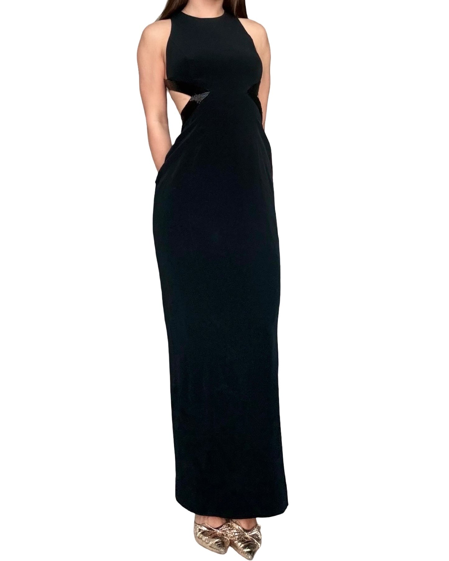 Caché 90's Backless Dress | Size 4