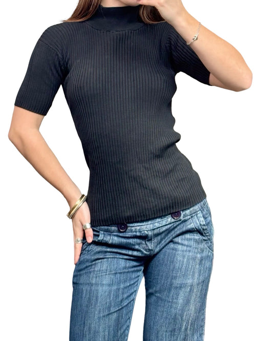 Silk 90's Knit Top | Size M