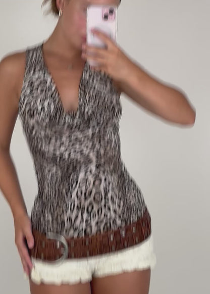 Promesa Leopard Top | Size S/M